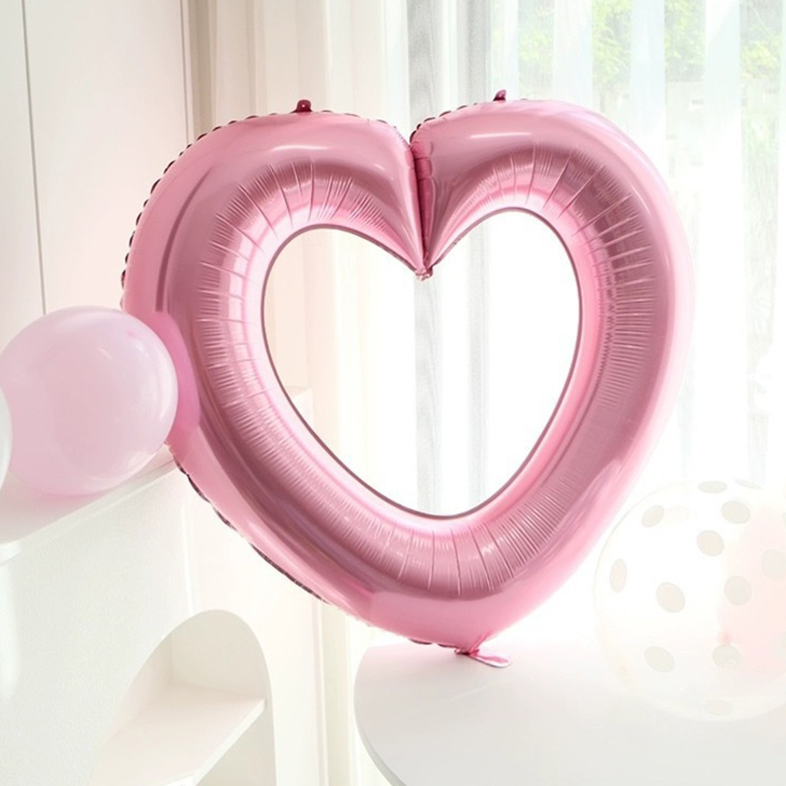 TFYZYY 33 Inch Large Hollow Love Balloons for Valentine's Day \u0026 Birthday Parties | Glossy, Connectable Decorations \u0026 Photo Props